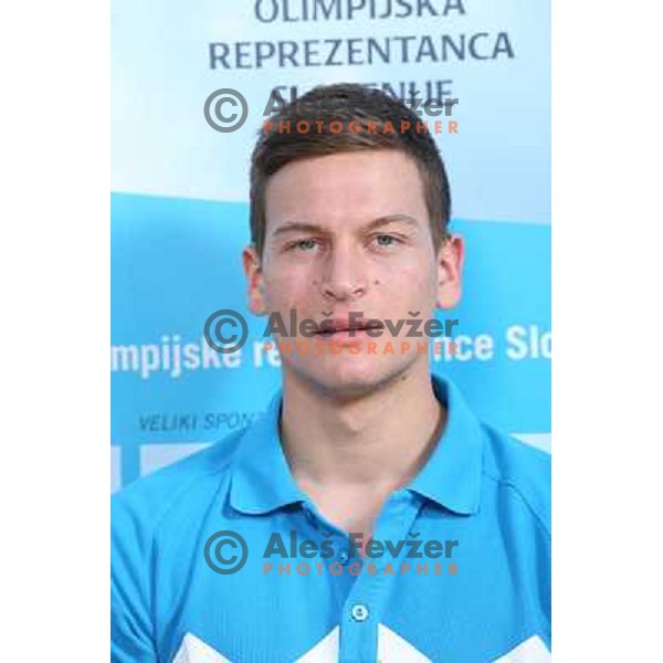 Jus Markac, member of Slovenia team for Mersin 2013 Mediteranean Games during official presentation in Terme Zrece, Slovenia on June 12, 2013 