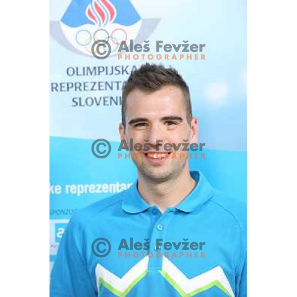 Iztok Utrosa, member of Slovenia team for Mersin 2013 Mediteranean Games during official presentation in Terme Zrece, Slovenia on June 12, 2013 