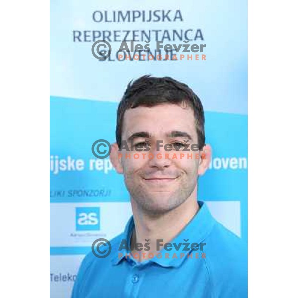 Aljaz Sedej, member of Slovenia team for Mersin 2013 Mediteranean Games during official presentation in Terme Zrece, Slovenia on June 12, 2013 