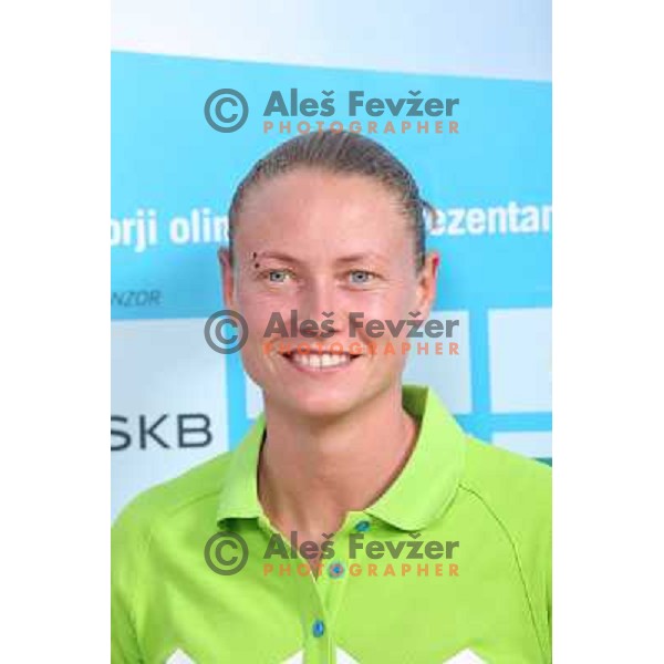 Tina Pisnik,member of Slovenia team for Mersin 2013 Mediteranean Games during official presentation in Terme Zrece, Slovenia on June 12, 2013 
