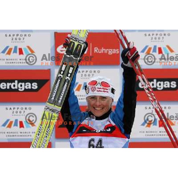 Arianna Follis at Cross-country Ladies 10 km free at FIS Nordic Ski WC Sapporo, Hokaido, Japan