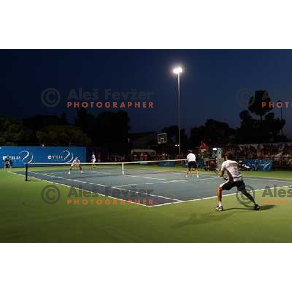 action during first round of Tilia Slovenia Open-ATP Challenger Tour in Portoroz, Slovenia on July 2, 2013 
