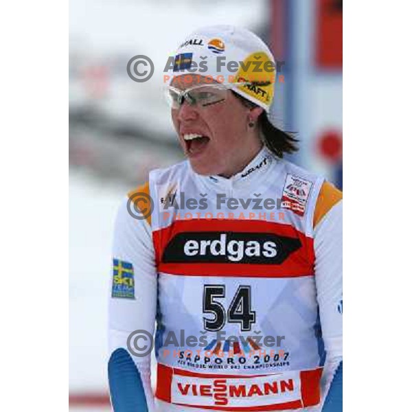 Lina Andersson at Cross-country Ladies 10 km free at FIS Nordic Ski WC Sapporo, Hokaido, Japan