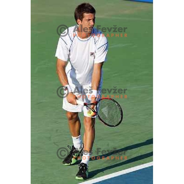 Aljaz Bedene of Slovenia in action during first round of Tilia Slovenia Open- ATP Challenger tour, played in SRC Marina, Portoroz, Slovenia on July 2, 2013 