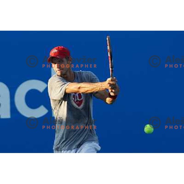 Blaz Rola of Slovenia in action during first round of Tilia Slovenia Open- ATP Challenger tour, played in SRC Marina, Portoroz, Slovenia on July 3, 2013 