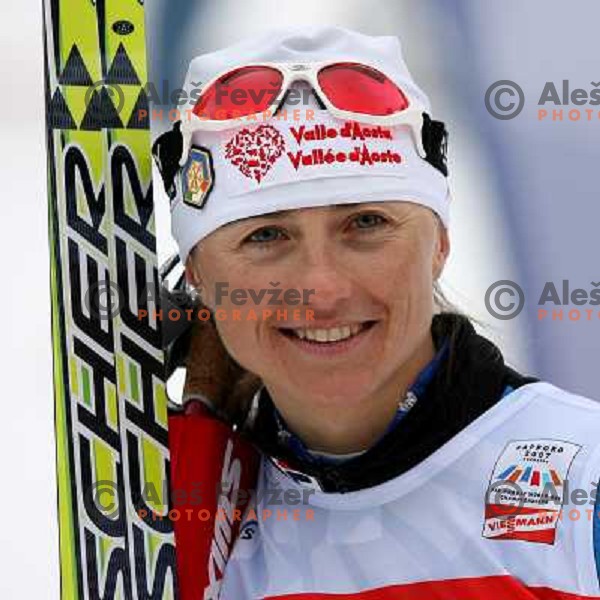 Arianna Follis at Cross-country Ladies 10 km free at FIS Nordic Ski WC Sapporo, Hokaido, Japan