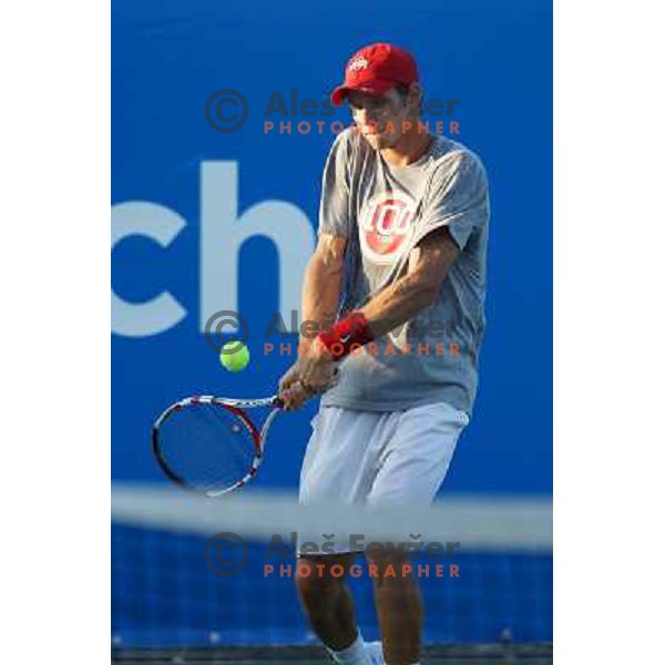 Blaz Rola of Slovenia in action during first round of Tilia Slovenia Open- ATP Challenger tour, played in SRC Marina, Portoroz, Slovenia on July 3, 2013 