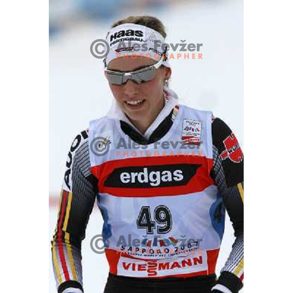 Stefanie Boehler at Cross-country Ladies 10 km free at FIS Nordic Ski WC Sapporo, Hokaido, Japan
