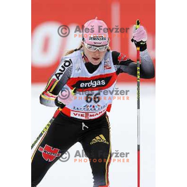 Evi Sachenbacher Stehle at Cross-country Ladies 10 km free at FIS Nordic Ski WC Sapporo, Hokaido, Japan