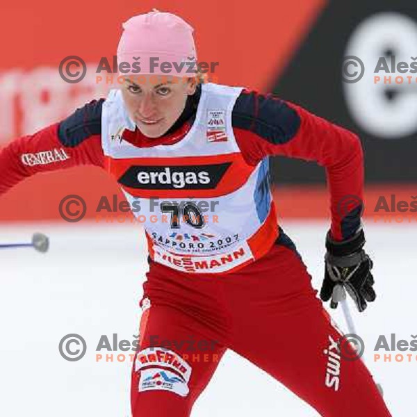 Justyna Kowalczyk at Cross-country Ladies 10 km free at FIS Nordic Ski WC Sapporo, Hokaido, Japan