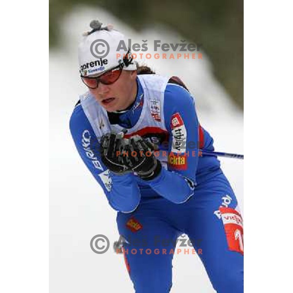Katja Visnar at Cross-country Ladies 10 km free at FIS Nordic Ski WC Sapporo, Hokaido, Japan