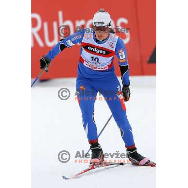 Katja Visnar at Cross-country Ladies 10 km free at FIS Nordic Ski WC Sapporo, Hokaido, Japan