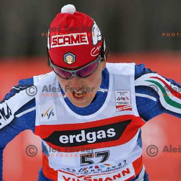 Sabina Valbusa at Cross-country Ladies 10 km free at FIS Nordic Ski WC Sapporo, Hokaido, Japan