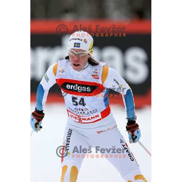 Lina Andersson at Cross-country Ladies 10 km free at FIS Nordic Ski WC Sapporo, Hokaido, Japan