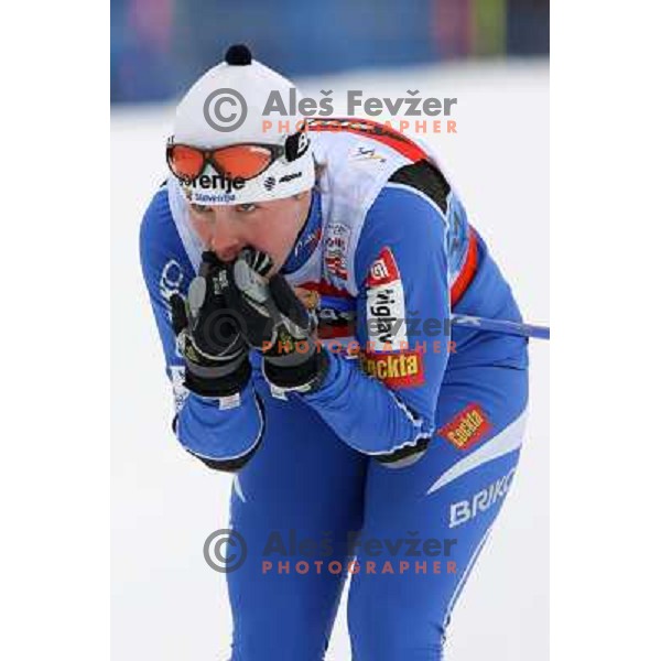 Vesna Fabjan at Cross-country Ladies 10 km free at FIS Nordic Ski WC Sapporo, Hokaido, Japan