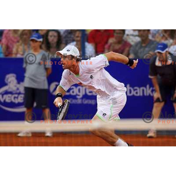 Blaz Kavcic of Slovenia playing in second round of ATP Vegeta Croatia Open tennis tournament in Umag, Croatia on July 24,2013 