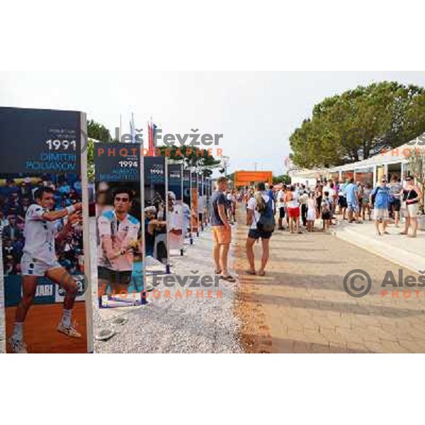 Spectators waiting for tickest for second round of ATP Vegeta Croatia Open tennis tournament in Umag, Croatia on July 25,2013 