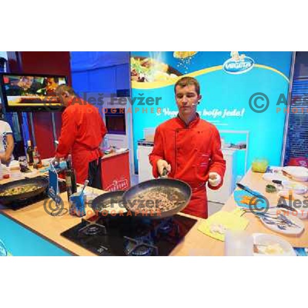 Vegeta stage event during ATP Vegeta Croatia Open tennis tournament in Umag, Croatia on July 25,2013 