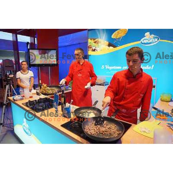 Vegeta stage event during ATP Vegeta Croatia Open tennis tournament in Umag, Croatia on July 25,2013 