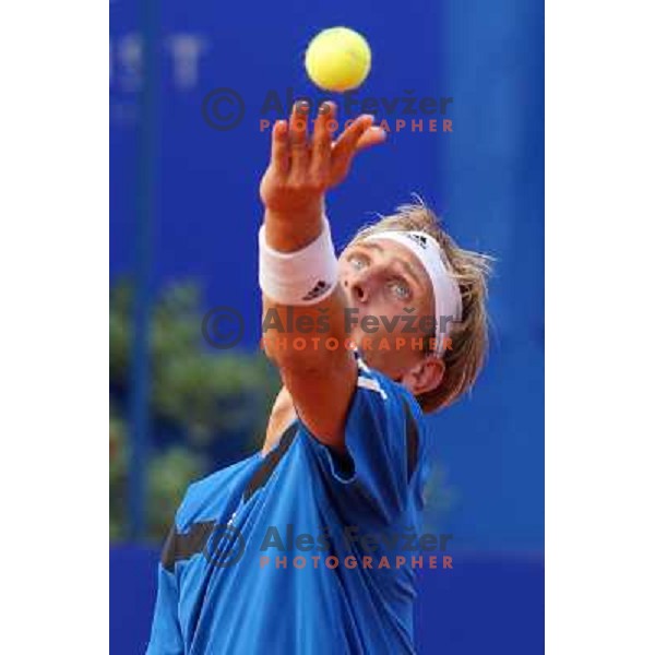 Thiemo De Bakker of Netherlands playing in second round of ATP Vegeta Croatia Open tennis tournament in Umag, Croatia on July 24,2013 