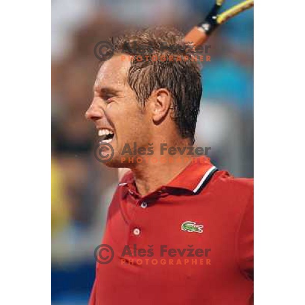 Richard Qasquet of France playing in second round of ATP Vegeta Croatia Open tennis tournament in Umag, Croatia on July 24,2013 