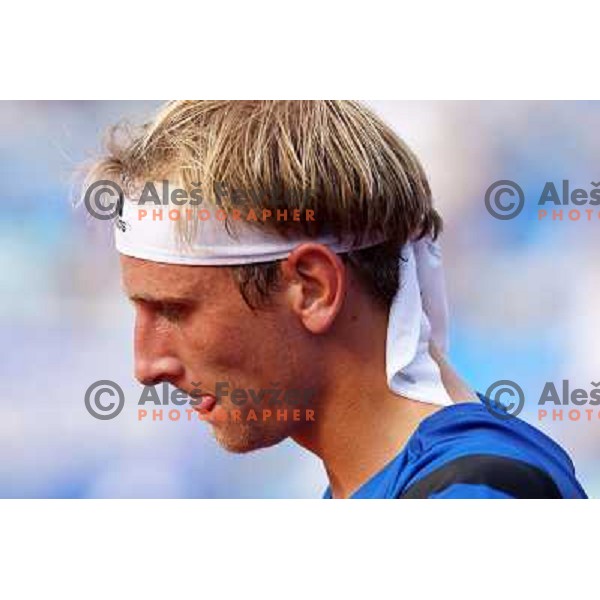 Thiemo De Bakker of Netherlands playing in second round of ATP Vegeta Croatia Open tennis tournament in Umag, Croatia on July 24,2013 