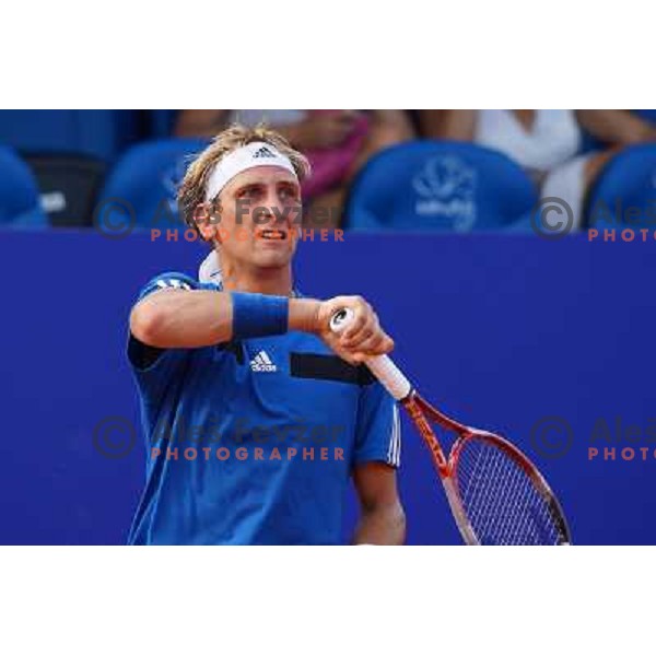 Thiemo De Bakker of Netherlands playing in second round of ATP Vegeta Croatia Open tennis tournament in Umag, Croatia on July 24,2013 