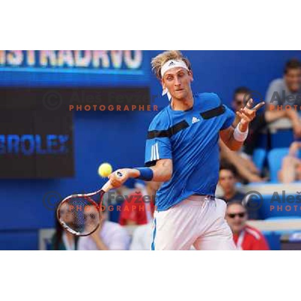 Thiemo De Bakker of Netherlands playing in second round of ATP Vegeta Croatia Open tennis tournament in Umag, Croatia on July 24,2013 