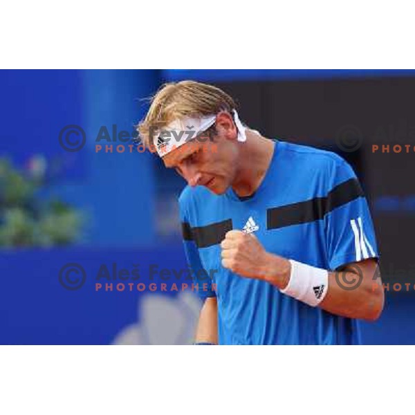 Thiemo De Bakker of Netherlands playing in second round of ATP Vegeta Croatia Open tennis tournament in Umag, Croatia on July 24,2013 