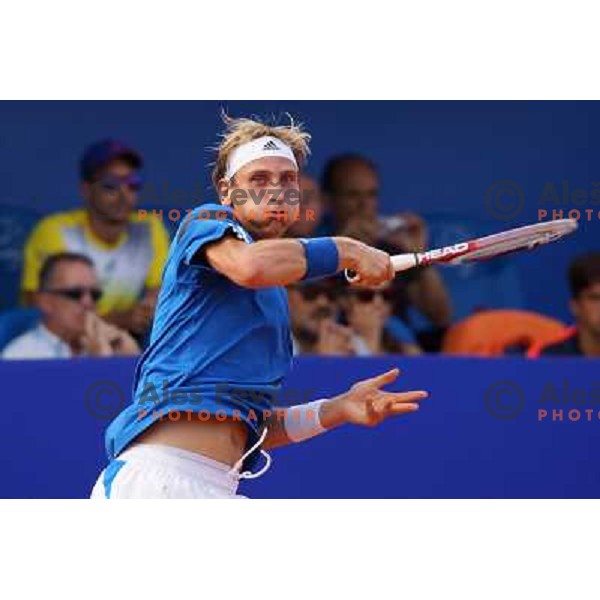 Thiemo De Bakker of Netherlands playing in second round of ATP Vegeta Croatia Open tennis tournament in Umag, Croatia on July 24,2013 