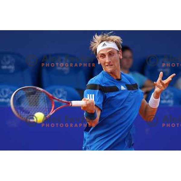 Thiemo De Bakker of Netherlands playing in second round of ATP Vegeta Croatia Open tennis tournament in Umag, Croatia on July 24,2013 