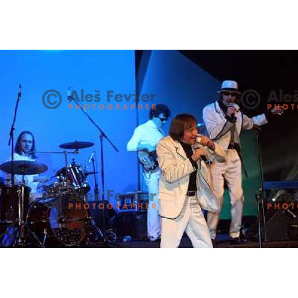 Soul fingers at White dinner in Vitranc hall before second HIT Ski Legends Race in Kranjska gora, Slovenia