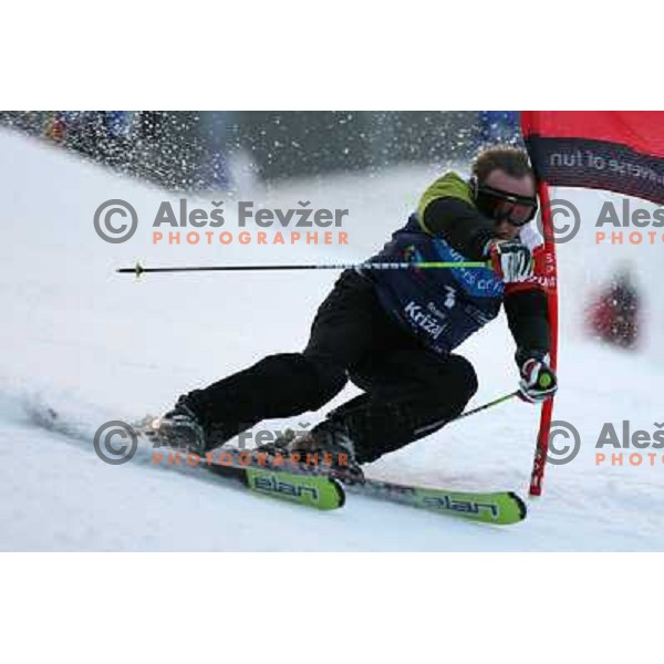 Bojan Krizaj at first run of second HIT Ski Legends Race in Kranjska gora, Slovenia hosted by Jure Kosir