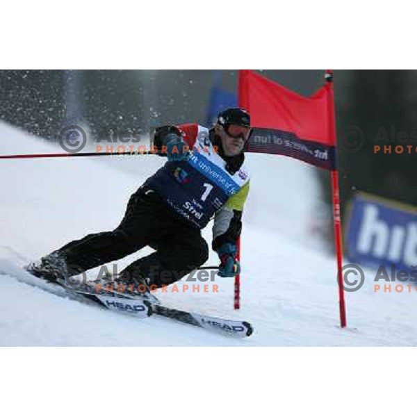 Boris Strel at first run of second HIT Ski Legends Race in Kranjska gora, Slovenia hosted by Jure Kosir