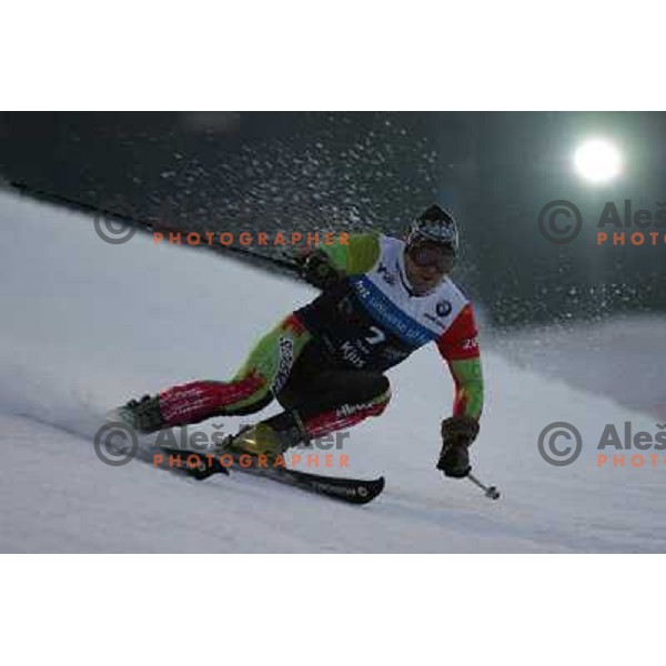 Matej Jovan at first run of second HIT Ski Legends Race in Kranjska gora, Slovenia hosted by Jure Kosir