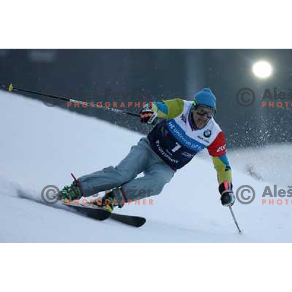 Paul Frommelt at first run of second HIT Ski Legends Race in Kranjska gora, Slovenia hosted by Jure Kosir