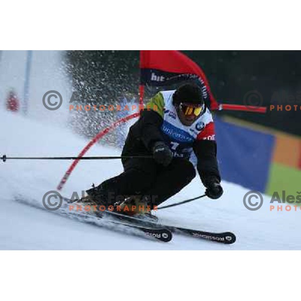 Alberto Tomba at first run of second HIT Ski Legends Race in Kranjska gora, Slovenia hosted by Jure Kosir