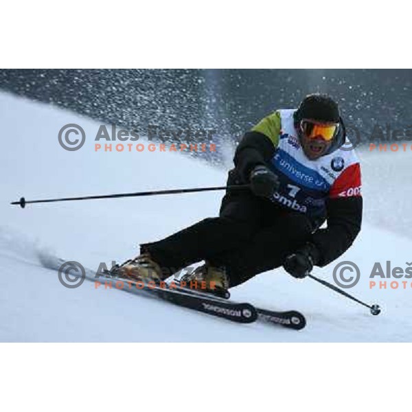 Alberto Tomba at first run of second HIT Ski Legends Race in Kranjska gora, Slovenia hosted by Jure Kosir