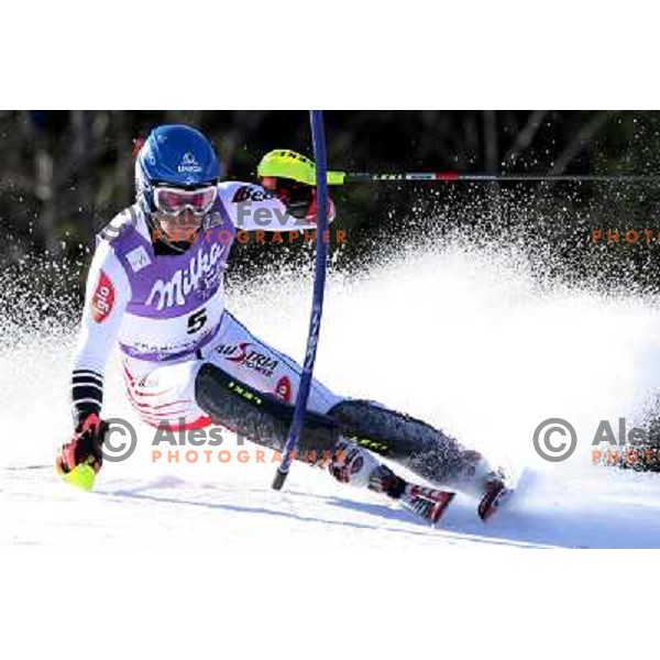 Benjamin Raich during first run of FIS Vitranc world cup slalom race in Kranjska Gora, Slovenia