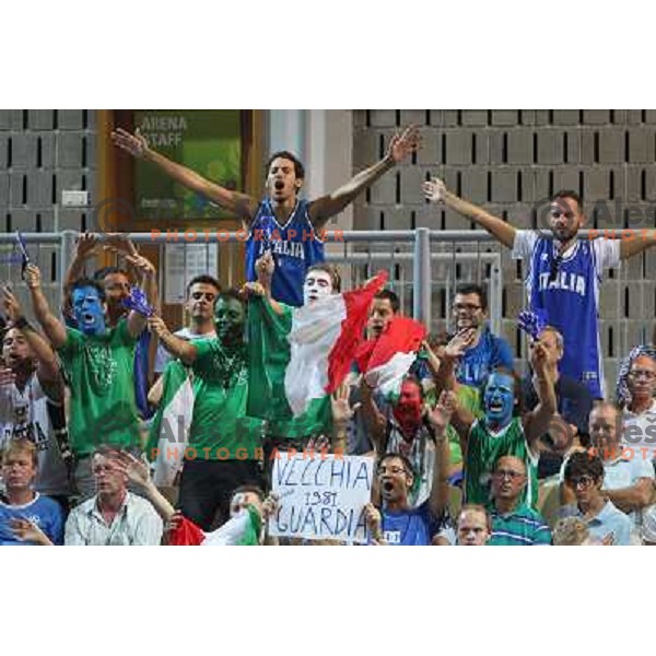 of Italy at basketball match Italy-Finland in Preliminary round group D of Eurobasket 2013, played in Arena Bonifika,Koper Slovenia on September 7, 2013 