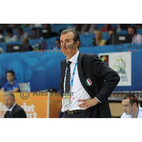 of Italy at basketball match Italy-Finland in Preliminary round group D of Eurobasket 2013, played in Arena Bonifika,Koper Slovenia on September 7, 2013 