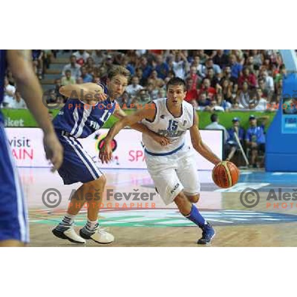 of Italy at basketball match Italy-Finland in Preliminary round group D of Eurobasket 2013, played in Arena Bonifika,Koper Slovenia on September 7, 2013 