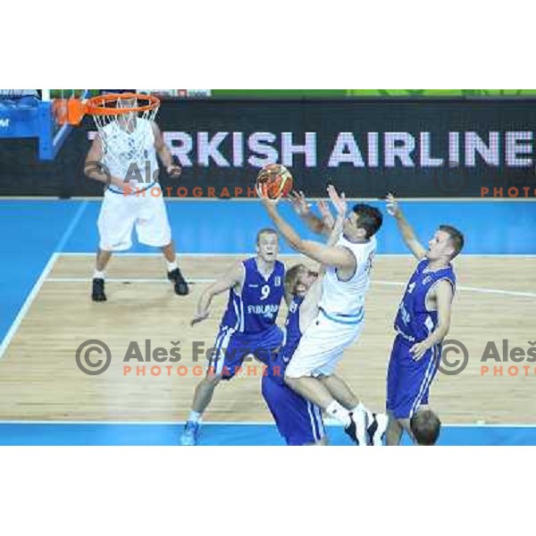 of Italy at basketball match Italy-Finland in Preliminary round group D of Eurobasket 2013, played in Arena Bonifika,Koper Slovenia on September 7, 2013 