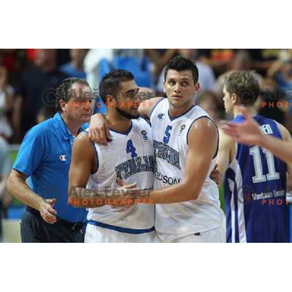 of Italy at basketball match Italy-Finland in Preliminary round group D of Eurobasket 2013, played in Arena Bonifika,Koper Slovenia on September 7, 2013 