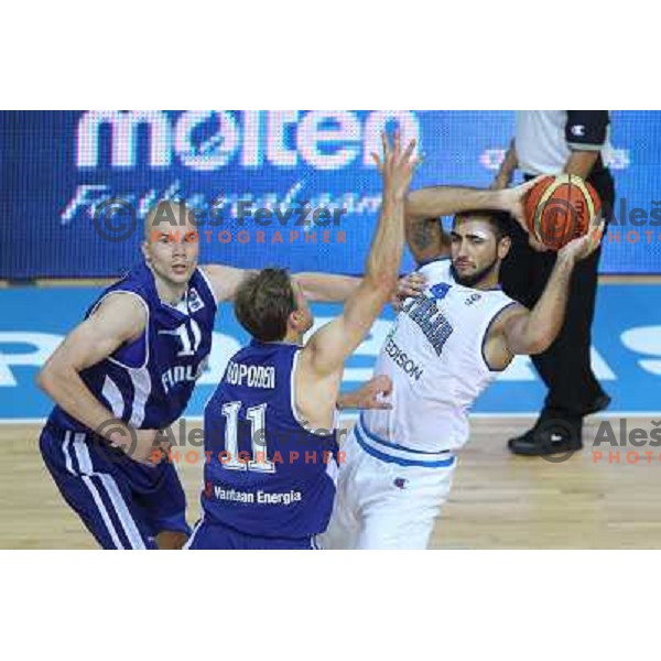 of Italy at basketball match Italy-Finland in Preliminary round group D of Eurobasket 2013, played in Arena Bonifika,Koper Slovenia on September 7, 2013 