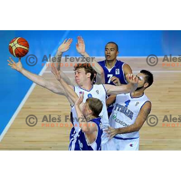 of Italy at basketball match Italy-Finland in Preliminary round group D of Eurobasket 2013, played in Arena Bonifika,Koper Slovenia on September 7, 2013 