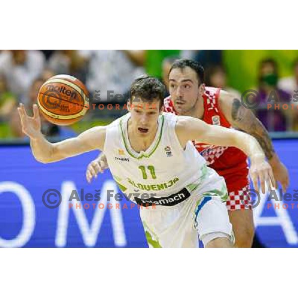 Goran Dragic of Slovenia in action during basketball match Slovenia-Croatia in preliminary round group C of Eurobasket 2013, played in Arena Zlatorog in Celje, Slovenia on September 8, 2013 