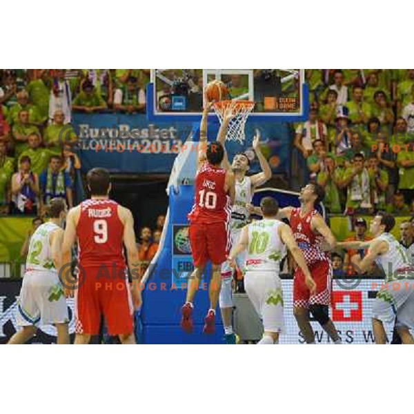 Mirza Begic of Slovenia at basketball match Slovenia vs Croatia in preliminary round group C of Eurobasket 2013, played in Arena Zlatorog in Celje, Slovenia on September 8, 2013 