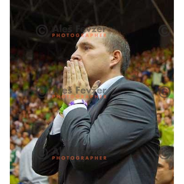 Matej Avanzo of Slovenia at basketball match Slovenia vs Croatia in preliminary round group C of Eurobasket 2013, played in Arena Zlatorog in Celje, Slovenia on September 8, 2013 