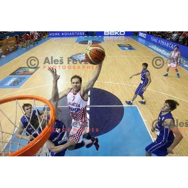 Bojan Bogdanovic of Croatia in action during basketball match Czech Republic vs Croatia in preliminary round group C of Eurobasket 2013, played in Arena Zlatorog in Celje, Slovenia on September 9, 2013 